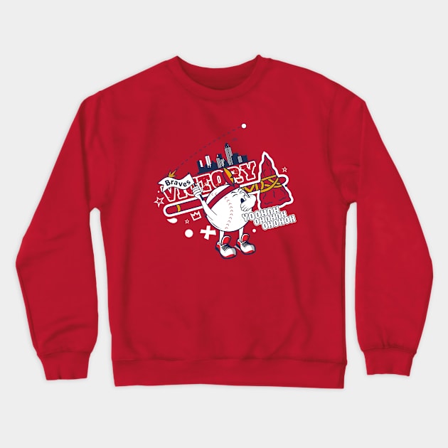 Braves Victory Crewneck Sweatshirt by HarlinDesign